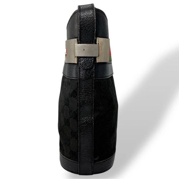 Gucci Black Shoulder Bag with Red and Green Accents - Picture 4 of 16